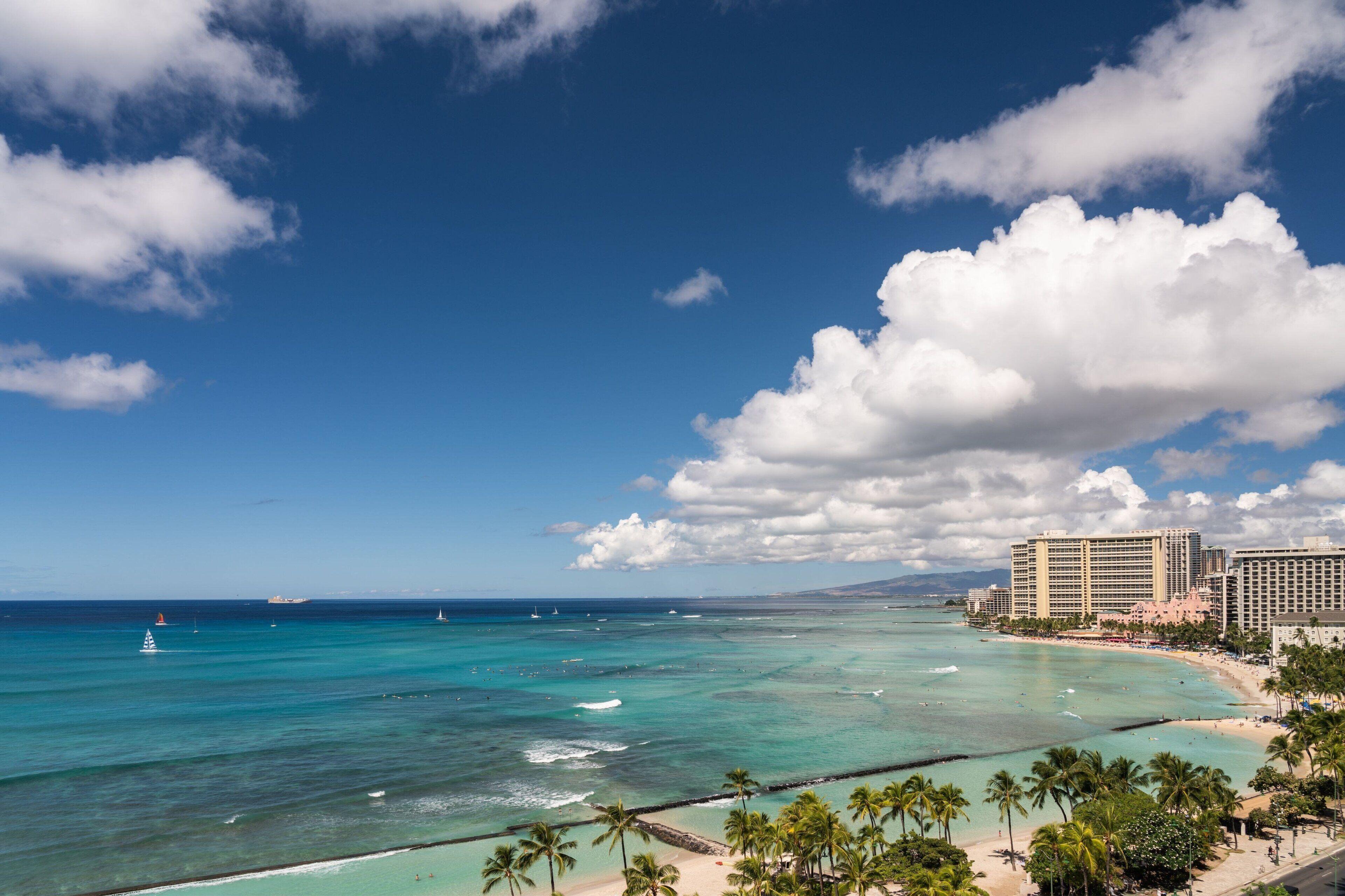 Ocean Front View Guest room 2 Double Kealohilani Twr